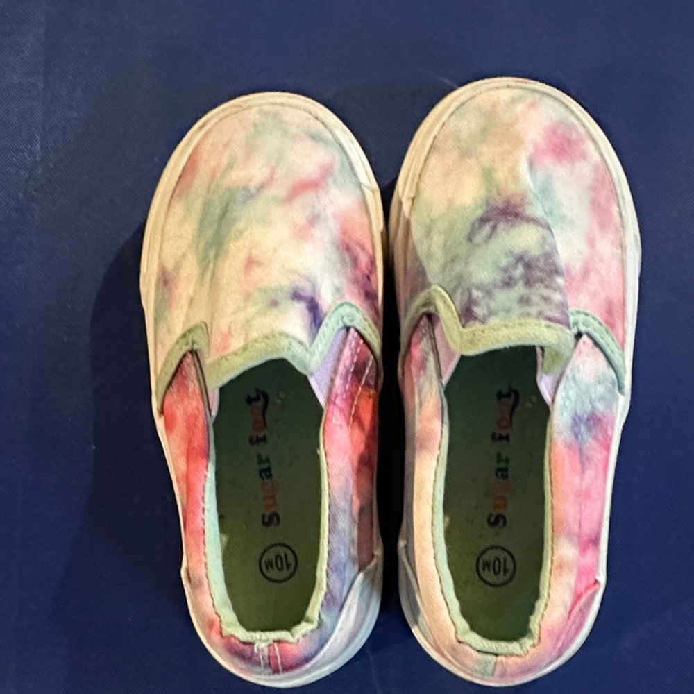 Colorful Tie-Dye Slip-On Kids Sneakers